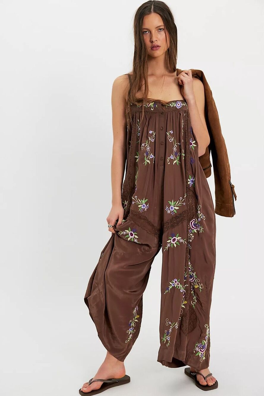 New Free People Strawberry Garden Jumpsuit Size M